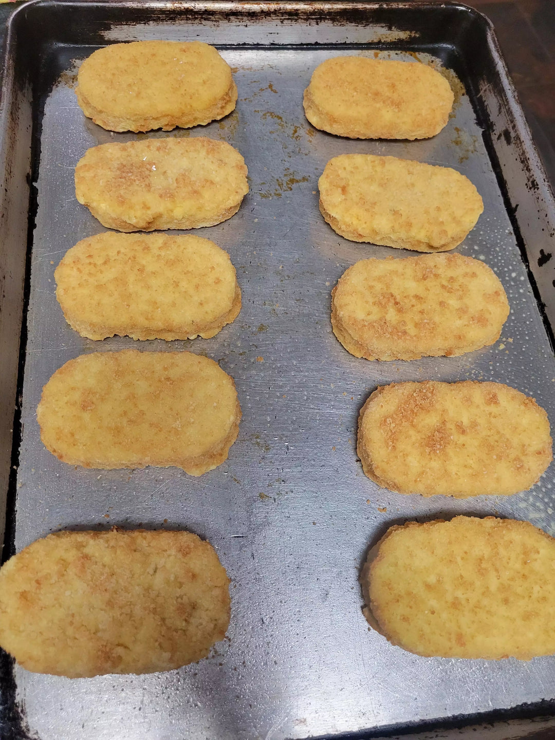 72 Count Bacon,Egg, Cheese Potato Fritters, Hand Held Breakfast