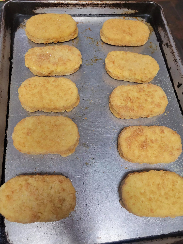 72 Count Bacon,Egg, Cheese Potato Fritters, Hand Held Breakfast
