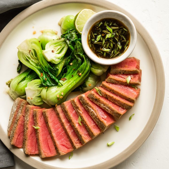 10 lb case: 4oz. Wild Caught Tuna Steaks, Grade AAA (Sushi Grade)
