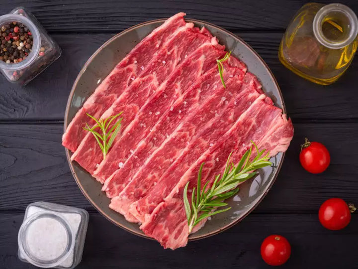 IT'S BACK: 10 lb Certified Angus Uncured Beef Bacon, 2.5 lb, 4/case