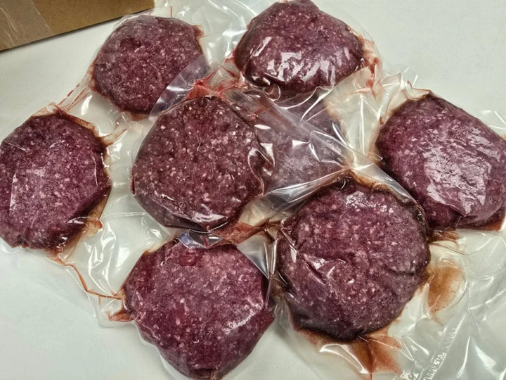 32ct. Natural Handmade Ground Sirloin Burger Patties (5-6oz each)