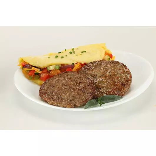PRICE DROP: 10 lb case of 2oz Natural Mild Pork Breakfast Sausage Patties Pre-Cooked, GF