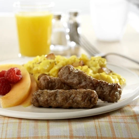 HUGE PRICE DROP: 10 lb Case Pre-Cooked 1oz Natural Pork Breakfast Sausage Links, GF