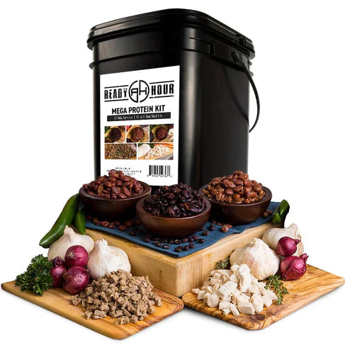 PRICE DROP: 72 Servings of Mega Protein Freeze Dried Meats and Beans Kit