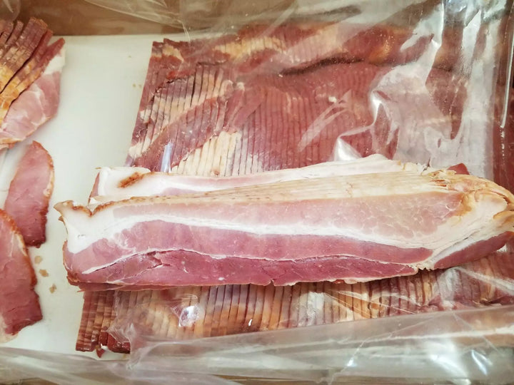 PRICE DROP: 15 lb Case Thick Cut Bacon, Honey Cured, Locally Made