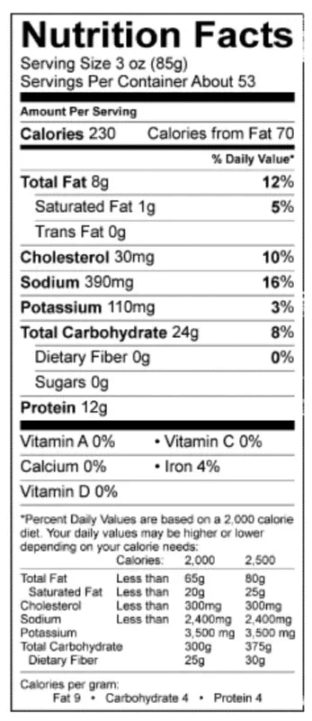 10 lb Case Gluten-Free Tempura Chicken Nuggets, No MSG Added