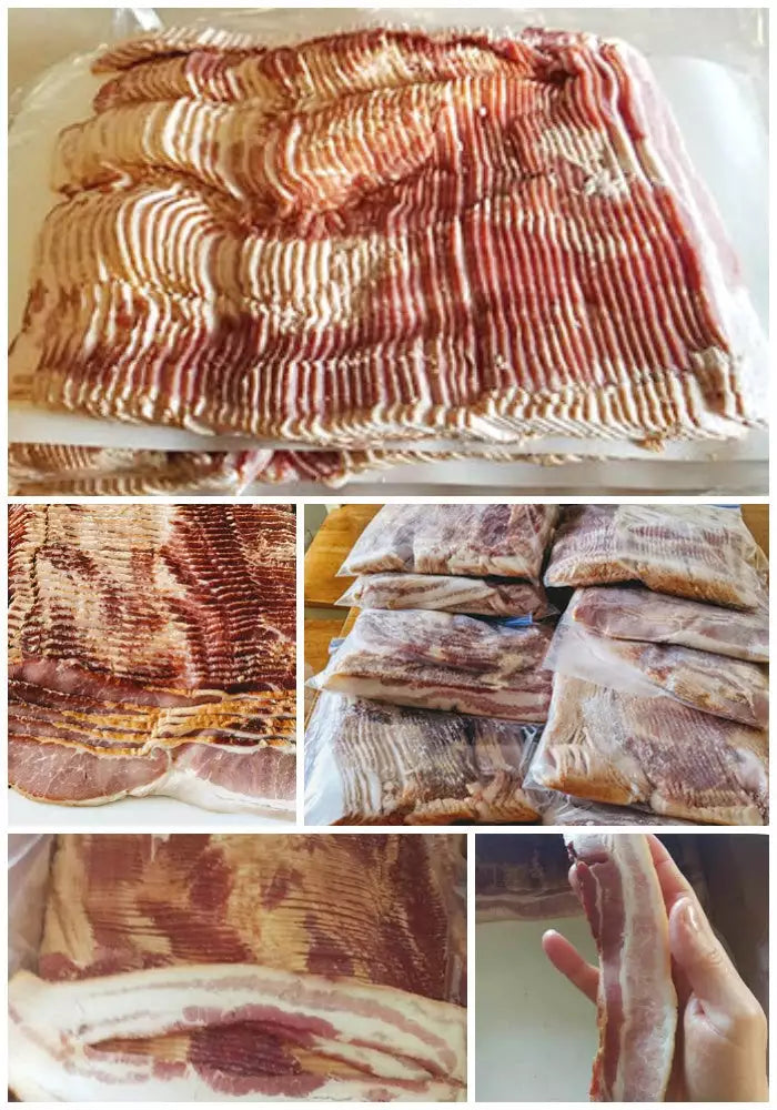 HUGE PRICE DROP: 15 lb Natural, Uncured Hickory Smoked Bacon, Minimally Processed