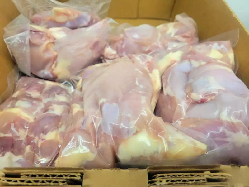 Already Prepped 38 lb Case Boneless, Skinless Natural Chicken Thighs