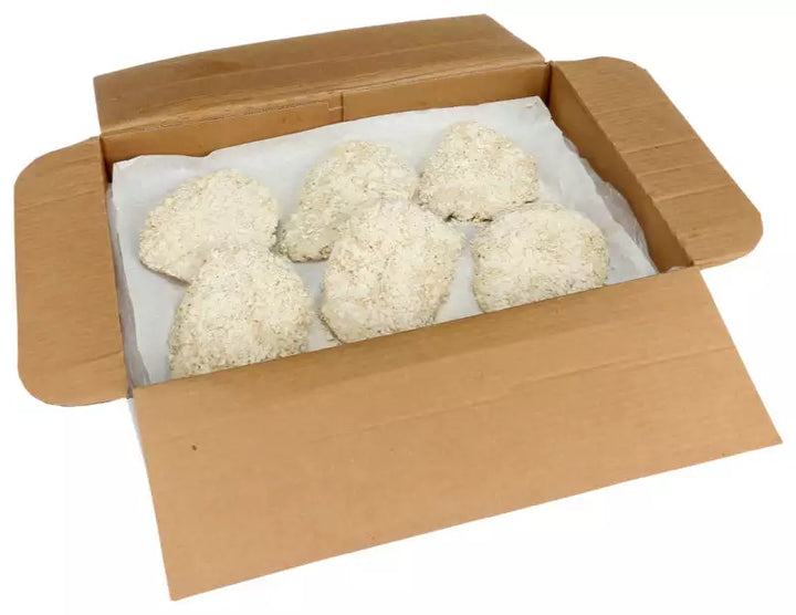 It's Back: 10 lb Case Country Fried Angus Beef Steak Fritters, 30 ct. Steaks