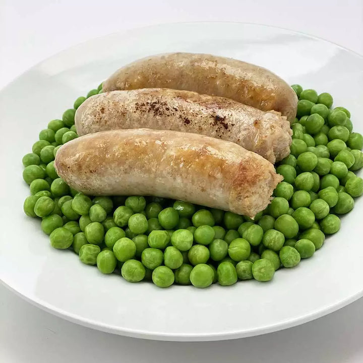10 lb Case of British Style Bangers from Clean Heritage Pork, Free From Top 8 Allergens
