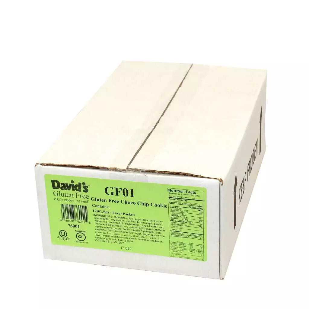 PRICE DROP: David's Gluten Free Chocolate Chip Cookie Dough 120ct