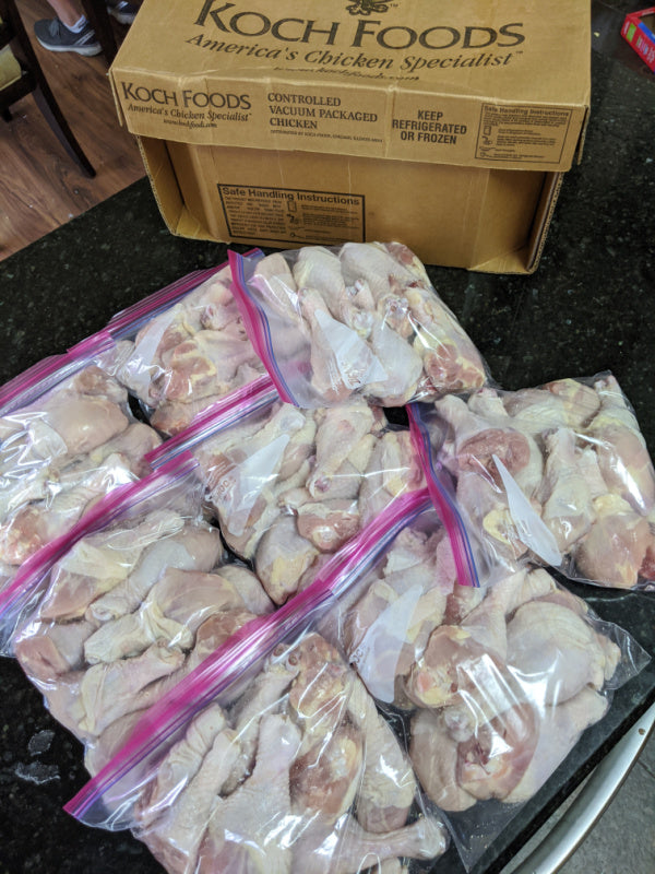 PRICE DROP: 40 lb. case - Fresh Natural Chicken Drumsticks