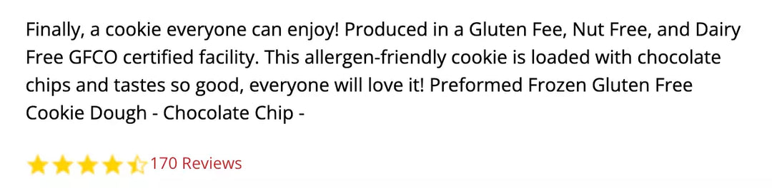 PRICE DROP: David's Gluten Free Chocolate Chip Cookie Dough 120ct