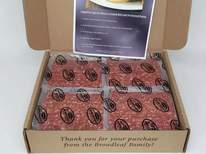 10 lb Case Grass Fed Angus Beef, No Added Hormones, No Antibiotics