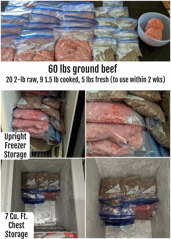 40 lb Case of 80/20 Natural Ground Beef (in 8 - 5lb Chubs)