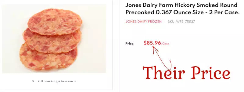 PRICE DROP: 192 Ct. Fully Cooked Bacon Rounds