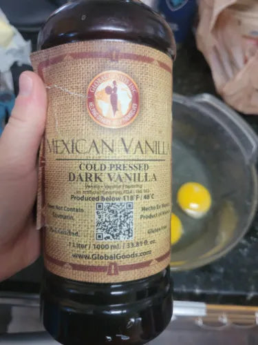 1 Liter (33.82 oz) PURE Mexican Vanilla, DARK