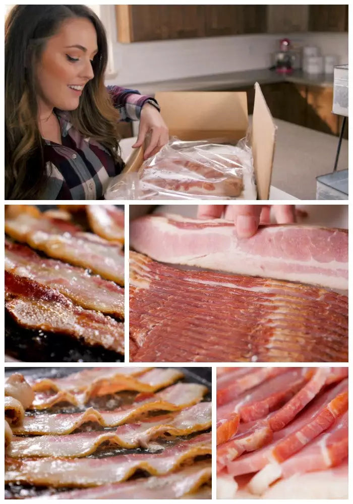 HUGE PRICE DROP: 15 lb Natural, Uncured Hickory Smoked Bacon, Minimally Processed