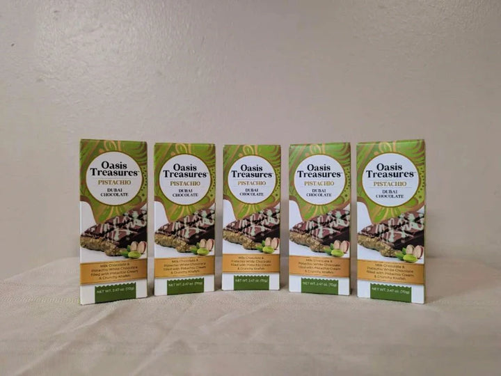 Student Fundraiser: Dubai Chocolate Bars 5-Pack - Viral Craze Pistachio Chocolate