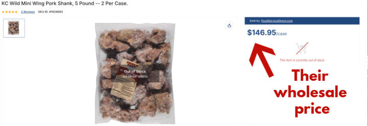 NEW: 10lb Wild Mini Pork Wings (Free From Top 9 Allergens)