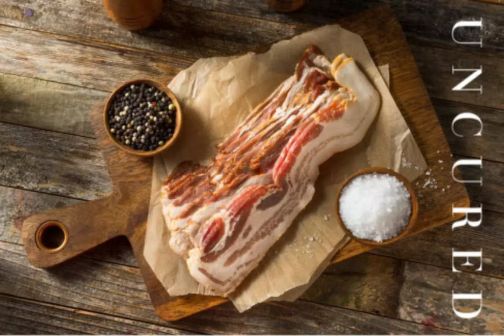 HUGE PRICE DROP: 15 lb Natural, Uncured Hickory Smoked Bacon, Minimally Processed