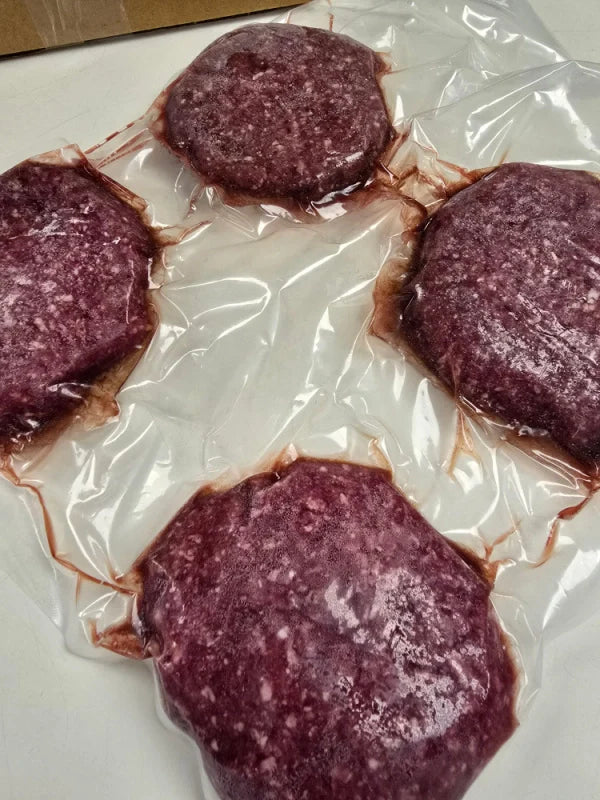 32ct. Natural Handmade Ground Sirloin Burger Patties (5-6oz each)
