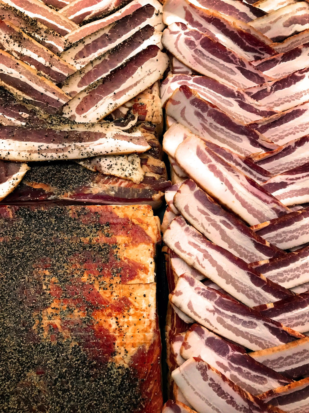 PRICE DROP: 15 lb Case Thick Cut Bacon, Honey Cured, Locally Made