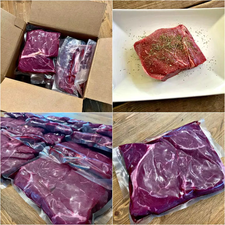 10 lb Top Sirloin Steak: Natural Beef, Hand Cut and Trimmed
