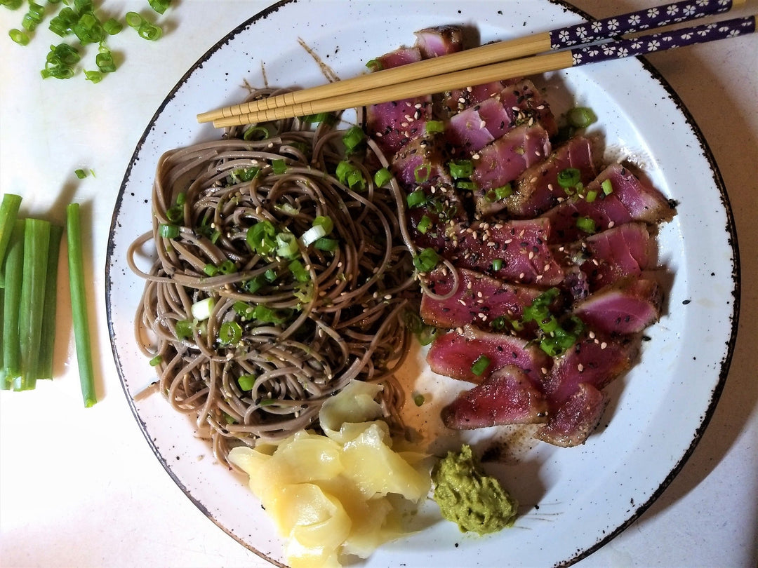 10 lb case: 4oz. Wild Caught Tuna Steaks, Grade AAA (Sushi Grade)