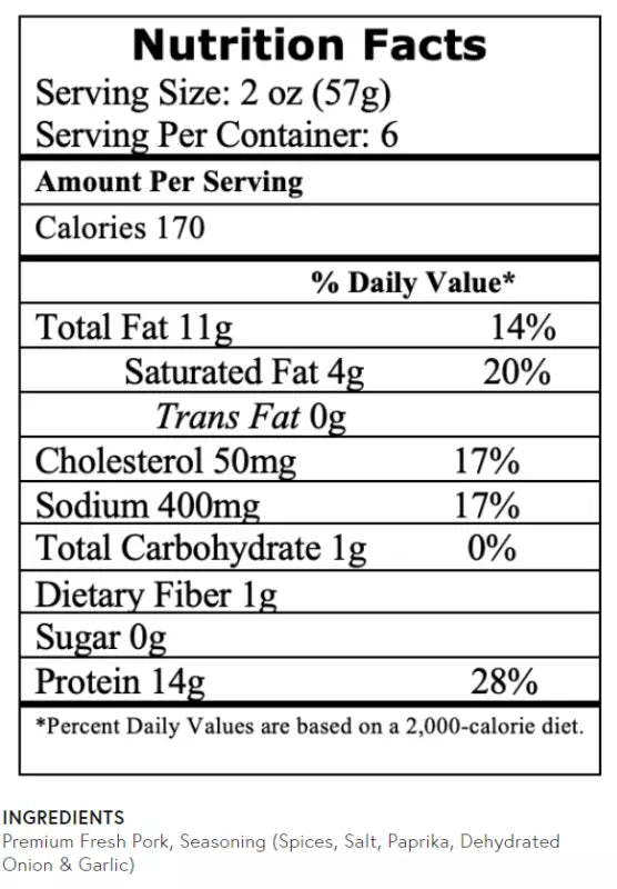 All Natural 12lb Wampler's Mild Pork Taco Meat,  12- 1 lb rolls per case