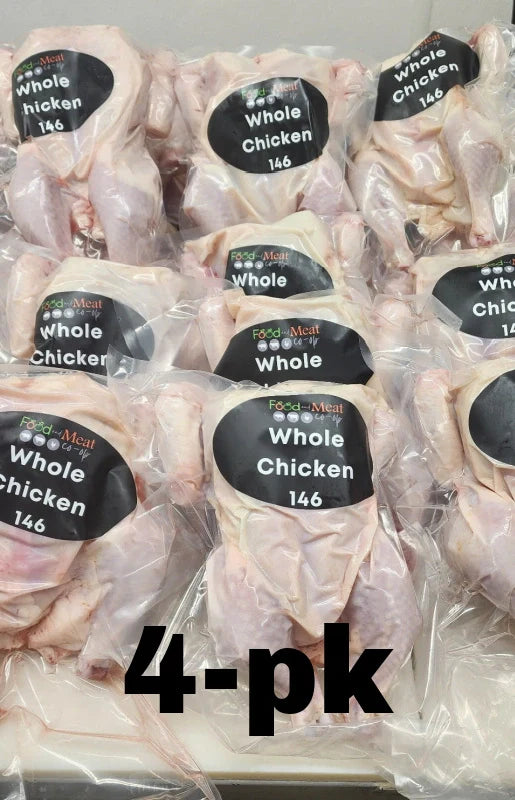 4-pk of Whole Natural Chickens